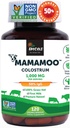 MamaMooTM Colostrum Powder > 50% IgG, Feed grama, Primeiro Colostrum não-GMO verificado, Gut Saúde Bloating Imunidade Pele & Cabelo, contém 400+ Nutrientes bioativos, Laboratório de terceiros testado (120 Cápsulas)