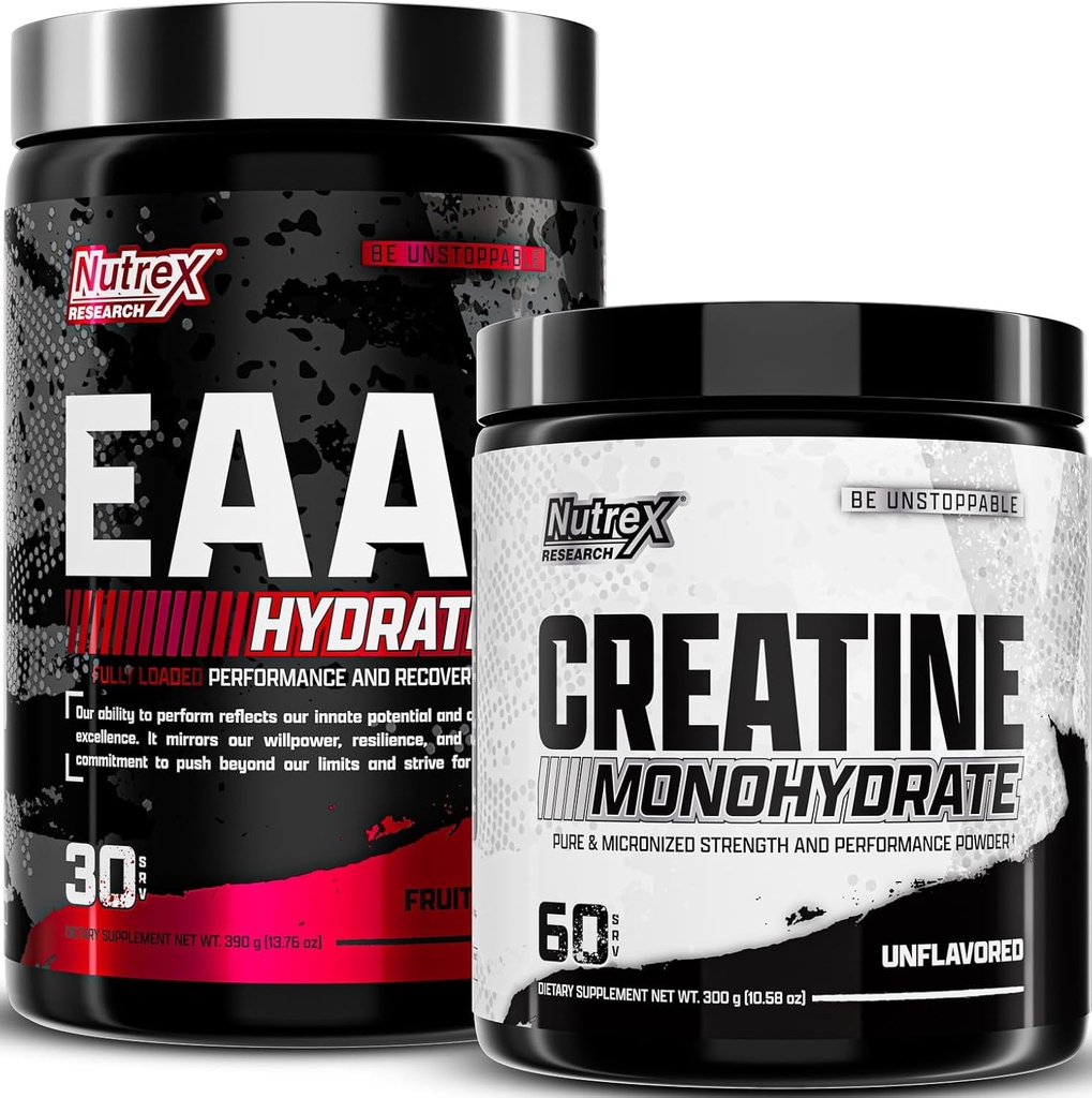 Nutrex Research EAA Hydration Fruit Punch & Creatine Monohydrat Proszek