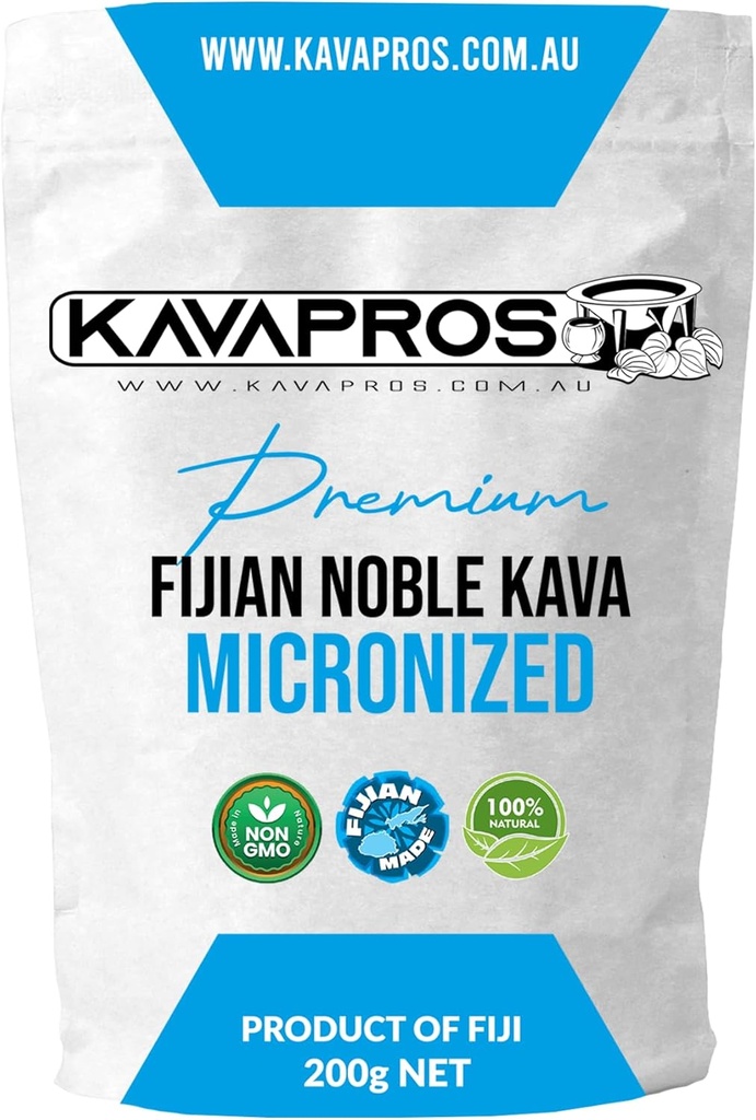 Premium Micronized Kava Murni Fiji Organik Kava Powder Dibuat dari 6yr Old Root