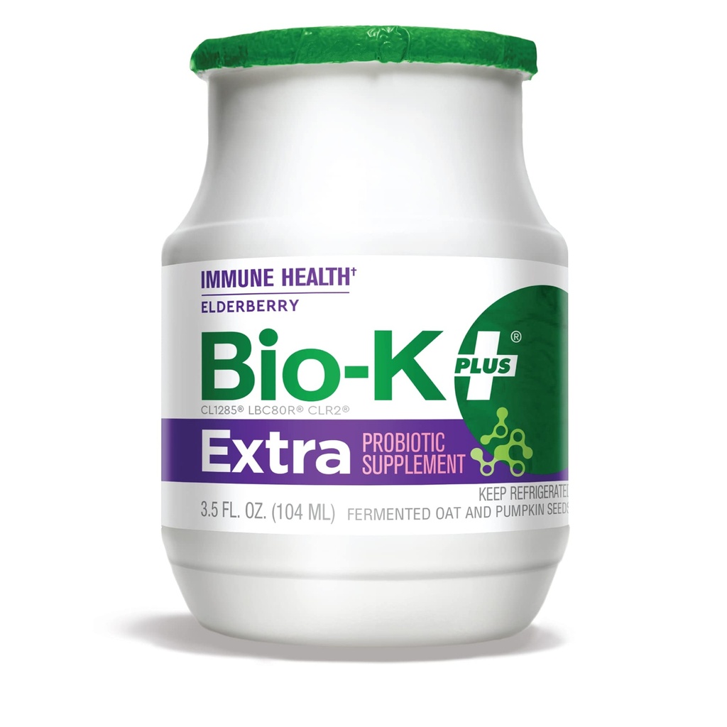 Bio-K Plus Organic Elderberry Immune Extra Probiotic 6pk, 3.5 FZ