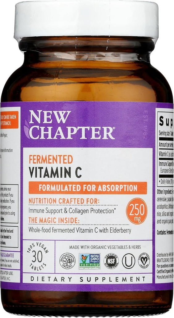 Nouveau chapitre Vitamine fermentée c, 30 Compte