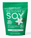 Designer Wellness, Soy Isolate Protein Powder with Biotin, Hyaluronic Acid, and Prebiotics, Vegan, 0 Sugar, Non-GMO, Angel Cake Vanilla, 1.87 lb