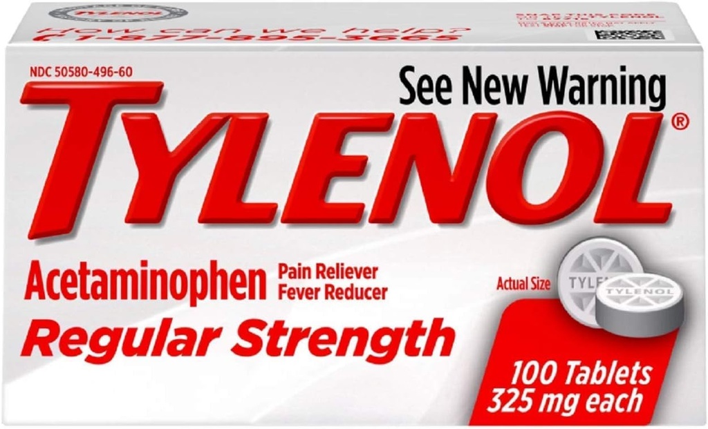 TYLENOL TAbs REG / STR 100 6-Pack