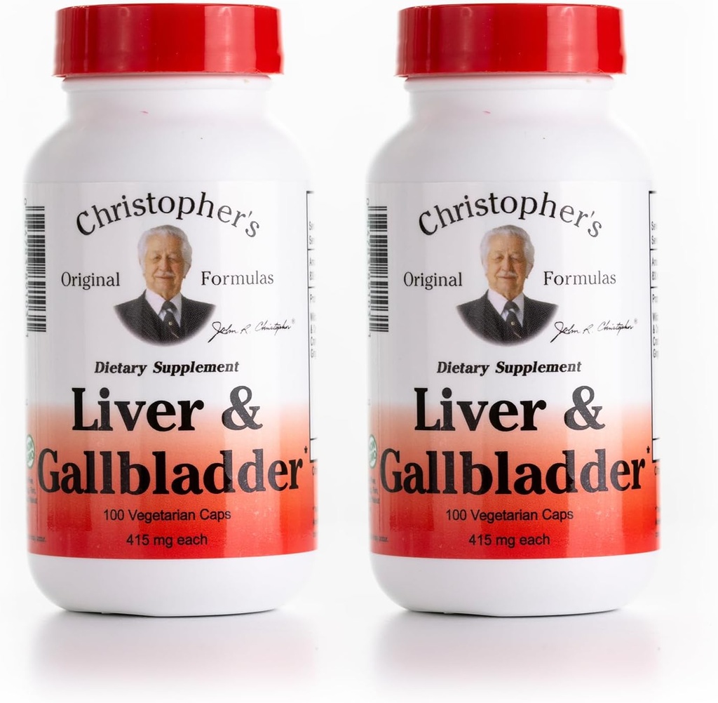 สูตรดั้งเดิมของคริสโตเฟอร์ แวร์แอนด์กัลบลบล็องเดอร์ แคปซูลส์ - Gallblader Supplement with Disestive Enschemes - รองรับระบบไดเรกสเตฟกับเยอรมนี เฮร์บส์ - แพ็คของ 2