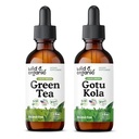 Wild & Organic Green Tea Tincture 2 fl oz & Gotu Kola Tincture 2 fl oz