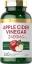 Carlyle Apple Cider Vinegar Capsules 400mg 240 Bá tước phi-GMO, Gluten free Apped