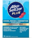 Alka-Seltzer Plus Maximum Strength Cough, Mucus &quot; Congestion Powermax Liquid Gels, Fast and Effective Chest Congestion Relief, Cough Suppressionant, for Adults and Children 12 Years and Older 24 count