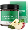 HERBAMAMA Stinginging Nettle Gummies - 7500mg Stinging Nettle juure ekstrakt kuseteede toetust naistele ja meestele - Vegan, Non-GMO Urtica Dioica Supplement - 60 Pektiin-Based Apple maitsestatud Chews