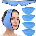 Ice Pack for Wisdom Teeth Removal with 4 Reusable Hot Cold Gel Packs, Wisdom Teeth Ice Pack Head Wrap for Tonsillectomy, TMJ, Tooth Extraction, Jaw Pain, Oral Surgery, Cosmetic Inject