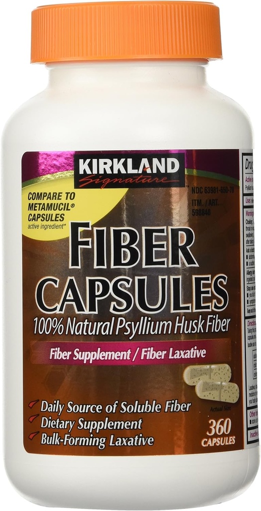 Kirkland Signatur Kirkland Fiber Kapsler, 2 Pack (360 Kapsler Hver)