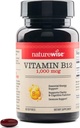 NatureWise Vitamin B12 1000 mcg - Kosttilskud til energistofskifte, mentalkloritet, nervesystem sundhed - Easy- to- Swallow, Soy & Gluten- Free, Non- GMO - 60 Softgels [60- Day Supply]