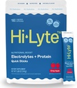 Hi-Lyte Electrolytes + Protein Quick Sticks Crisp Apple, 16 Serveringer - Natrium, Kalium, Whey Protein - Keto Vennlig - 5g Protein, No Sukker