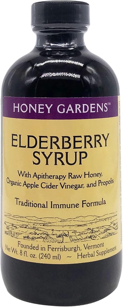 Honey Garden APIARIES Apitherapy Honey Elderberry הפקה