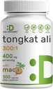 DEAL SUPPLEMENT Tongkat Ali Extract 300:1 400mg " Maca Root 400mg - 300 Capsules, Ultra Strength Longjack (Eurycoma Longifolia) + Peru Maca — Non-GMO, Herbal supplement for Men Health, Performance