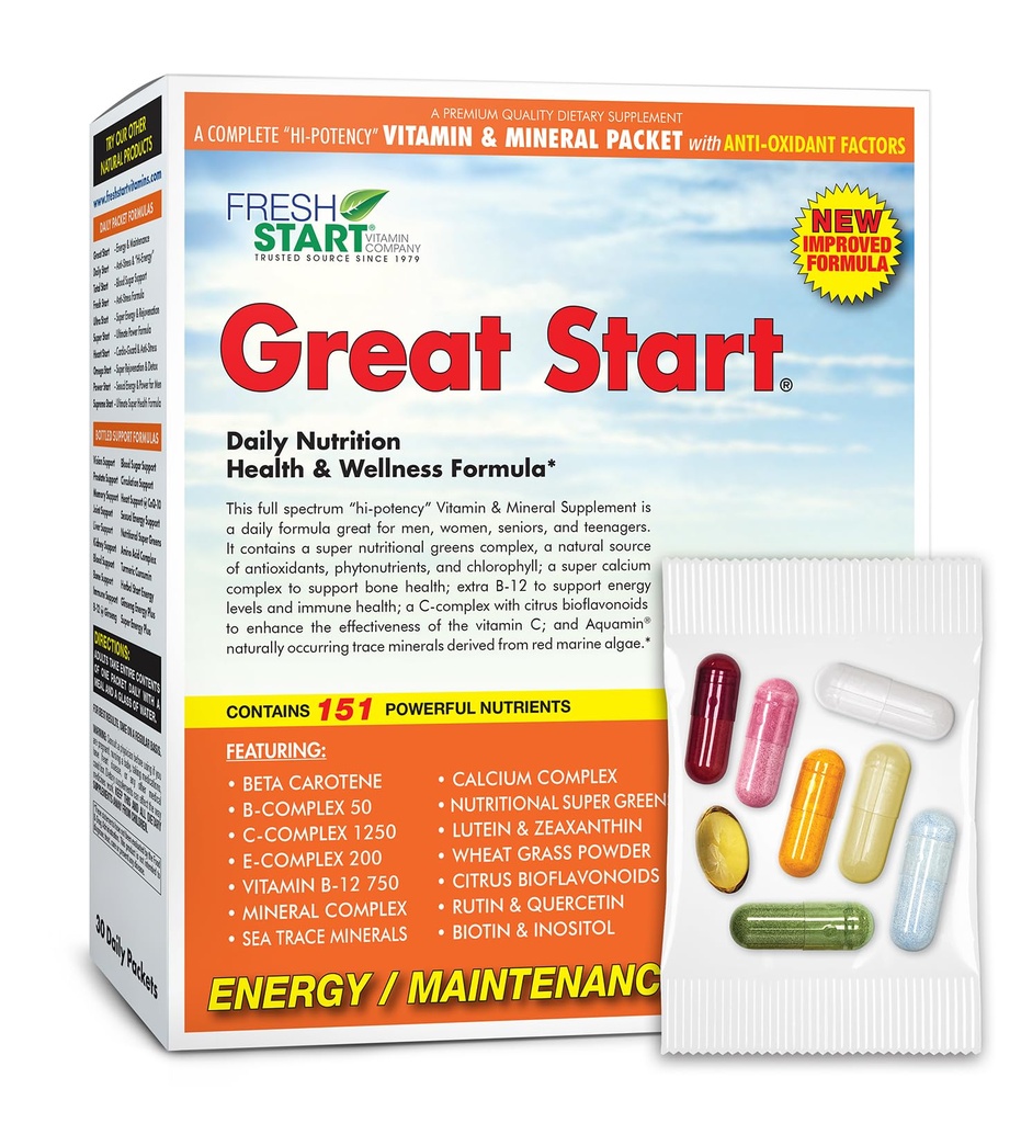 Great Start All-in-One Daily Vitamin Pack - Essential Nutrition