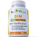 DIM Supplement 125mg - DIM Diindolylmethane Plus BioPerine 90-Day Supply of DIM for Estrogen Balance, Hormone Menopause Balance, Acne Support, Hair Skin and Nails
