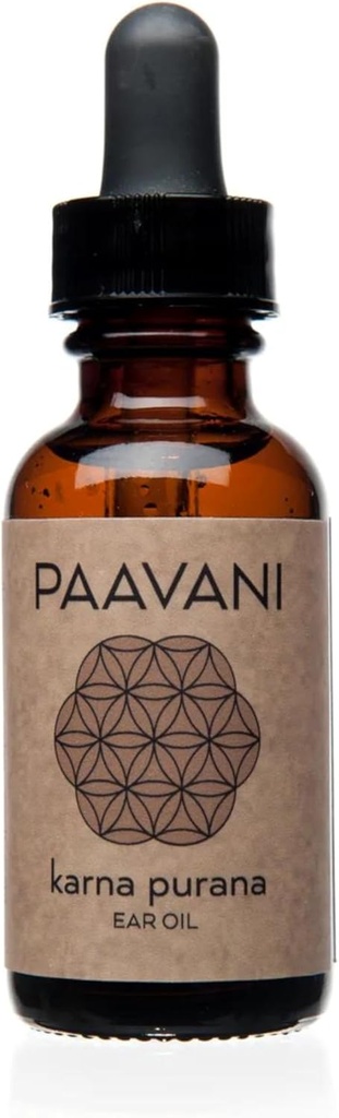 PAAVANI Ayurveda Ear Oil - Made in USA - Ayurvedic Herbal Ear Drops - Itchy Ears & Earache Alief - 100% orgânico, 1 oz