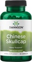 Swanson Chinese Skullcap - Herbal osagarria Erlaxazioa eta loaren euskarria sustatzen - Flavonoid formula soothe Nerves laguntzeko - (90 kapsula, 400mg bakoitza)