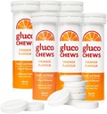 טבליות גלוקוזה כתום - 60 טבליות (10 לכל Tube, 6 Pocket-Sized tubes) - 3.8g Fast-Acting Glucose כל - Boosts Energy & Blood Sugar - Gluten-Free, Fat-Free, Caffeine-Free