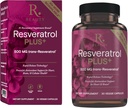 Reserveroon Beauty Resveratrol Plus + 500 mg - Rapid- Release Resveratrol Kapsle s Quercetin pro imunitní systém, Brain Health & Cellular Health - Gluten- Free & Vegan - 30 Veggie Kapsle