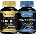WELLNESS LABSRX Resveratrol Capsules with Shilajit Pure Himalayan Capsules | Bundle