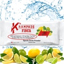 Fibre de Krampade 2K Haute fibre soluble, Potassium élevé, supplément de magnésium boisson en poudre mélange - 2X Plus de fibres Réduisez les crampes (Lémon Lime, 19 portions de pot en vrac)