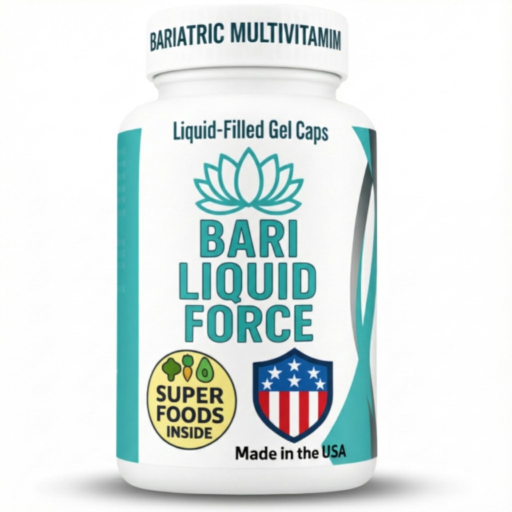 Bariatric Multivitamin with Iron - Liquid-Filled Rapid-Absorption Softgels - ASMBS Compliant - All-in-One Bariatric Supplement for Sleeve, Bypass, Band Patients -2 Softgels Daily, 60 Count