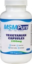 KALA HEALTH MSMPure MSM Vegetarian kapsulak - 1,000 mg US-Sourced MSM kapsula bakoitzeko Osasun Anitzeko, Azaleko Itxura, Ile eta Nail Laguntza - 120 Kondea, Sulfur organikoa