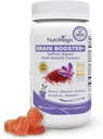 Cerebro Booster+ 30mg Extracto puro de Saffron Gummies & Multivitamin D3, B6, B12, Zinc, apoya la salud cerebral infantil, Focus, Memory, Atención, Equilibrio de humor, Suplemento de niños no transgénicos, 30x.