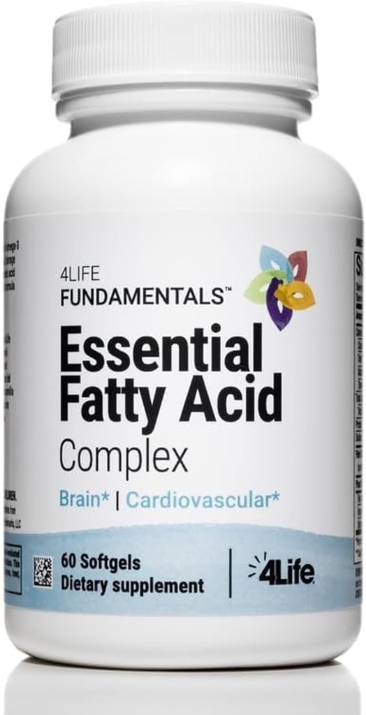 4Life Essential Fatty Acid Complex - Fish Oil Blend Ominaisuudet Omega-3 ja Omega-6, Sisältää GLA ja CLA - Kierto tuki - 60 Softgels