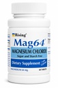 Rising Health Mag64 Magnesium Chloride Tablets with Calcium | Daily Magnesium Support for Muscle, Bone, Heart & Nerve Health - 60 Tablets