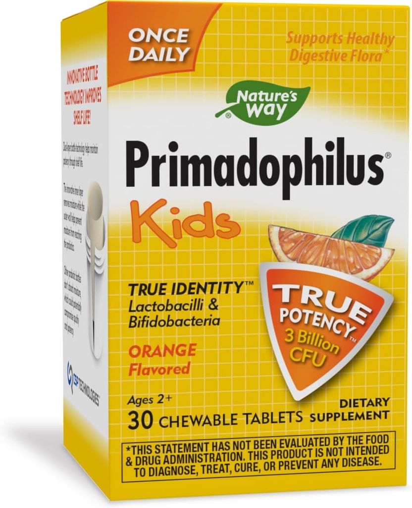 Tự nhiên là Primadophilus Children 3 Billion, 30 Chewable