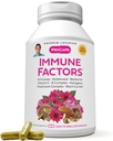 AndREW LESSMAN Immune Factors 30 קפסולות - Echinacea, Goldenseal, ויטמין C, Astragalus, Berberine, Mushroom, Black Currant. תמיכה וקידום מערכת החיסון והגנה טבעית