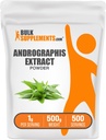 BulkSupplements.com Andrographis Extract Powder - Andrographis Paniculata, Herbal Supplement - Gluten Free, 1g per Serving, 500g (1.1 lbs) (Pack of 1)