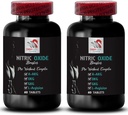 Exercise supplement - NITRIC OXIDE BOOSTER - nitric oxide, nitric oxide supplements for men, physical activity, strength support, power boost, A-AKG, muscle support 2 Bottle 120 Tablets