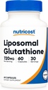 Nutricost Liposomale Glutathion Supplement 60 capsules, 720 mg per portie - Veganistisch, GGO-vrij, 30 porties