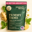 Fast-Acting Ginger for Nausea Relief . Herbal Relief for Pregnancy Nausea and morning ' Motion Sickness . Ginger, Lemon, Spearmint " B6. 28 Individually Sealed drops.