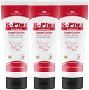 K-Plus Potassium Gluconate Renal Gel Plus Cranberry ו EPA for Dogs and Cats - Veterinarian Approved Renal Supplement - תומך Potassium Balance - 3 Pack)