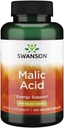 Swanson Malic Acid - Natural Supplement Promoting Cellular Energy Production - Supplement Formula to Help voeden '&' Energiss Muscles - (100 Veggie Capsules, 600mg Elk)