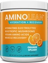 AminoLean Hydrating Electrolyte Порошок та відновлення Пити з морськими мінералами, Nootropic Гриби та Vegan Amino Acids, BCAAs + EAAs для після тренування м'язів Будівля, Помаранчевий бриз