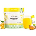 Nano Turmeric Curcumin Drink Powder Supplements–Mango Flavor Daily Morning Routine Immunity Wellness Shot, Gut Health & Joint Support - No Added Sugar, Vegan, Gluten-Free, Non-GMO (28-Pack)