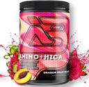 Amino + HISA EAA dodatek 124; Vylepšené zotavení, Lepší Vytrvalost, Zvýšená síla, Energie, Hydratace 124; Bcaa, Electrolytes, Leucin, Prášek, 30 Služeb (Dragon Fruit Peach)