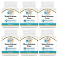 21st Century Slow Release Iron Tablets - 60 ct, Pack of 6 - Packaging May Vary