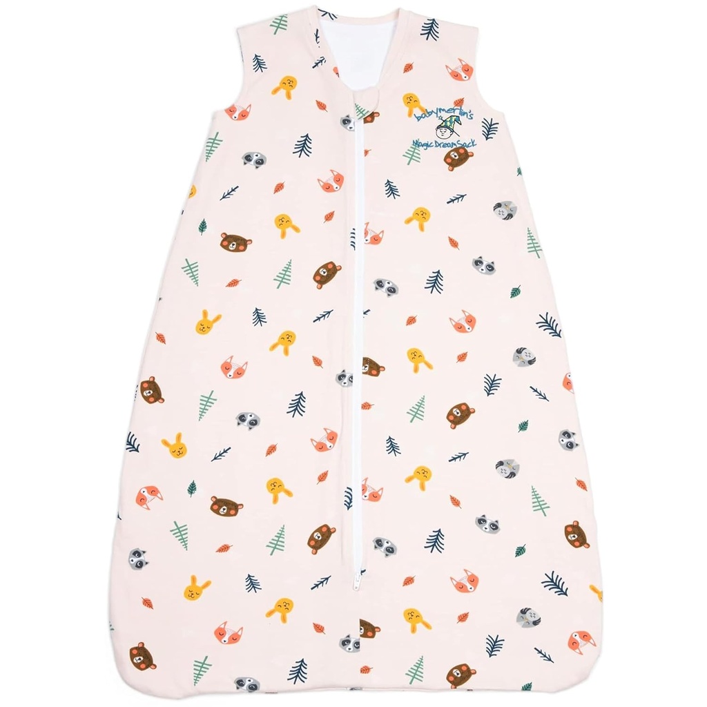 Baby Merlin's Magic Dreamsack - Katoen Draagbare deken Slaapzak - Winter Baby Slaapzak voor 6-12 maanden Baby's - Bevordert rust en hiep van beweging - Slapende dieren