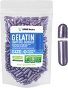 XPRS Nutra Boyutu 0 Boş Kapsüller - 100 Kont Boş Gelatin Capsules - DIY Capsule için Pills - Pure Bovine Pill Gel Caps For Do-It- Yourself Supplements (Pearl Mor)