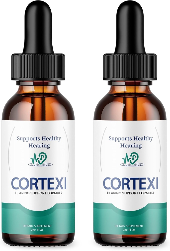 (2 Pack) Cortexi Ohr Tropfen - Offizielle Formel - Cortexi Tinnitus Behandlung Cortexi Hörgerät Tropfen, Cortexi zum Klingen in Ohren, Cortexi Ergänzung Tropfen Maximale Stärke Neu Verbessert (2 oz)