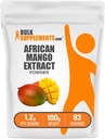 BulkSupplements.com Afrika Mango Özü Toz - Irvingia Gabonensis, Afrika Mango Toz - Gluten Pulsuz, 100g (3.5 oz) (Pack of 1)