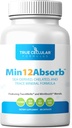 MIN12AbsorbTM Essential " Trace Mineral Complex - Soy-Free, Non-GMO, Vegan, 30-Day Supply - Enhanced Absorption for Cellular Health and Daily Vitality