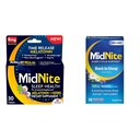 MidNite Time Release 6mg Melatonin 30 Tablets & Back to Sleep 1.5mg Melatonin 30 Cherry Flavored Chewable Tablets Sleep Aid Bundle