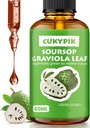 Mineral Supplements Soursop Graviola Leaf Extract Liquid Drop Plus Pure Botanical for Cell Support, Zzz & Antioxidant - Soursop Bitters Liquid, 2-4 Month Supply, 2 Fl Oz